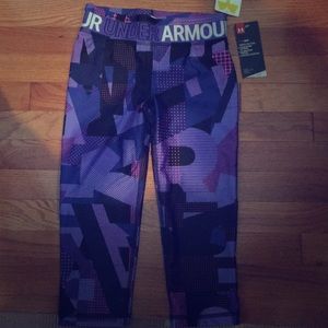 Under armour cropped girls pants